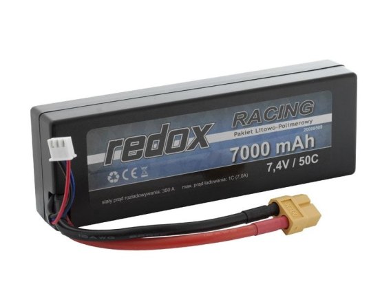 Redox RACING 7000 MAh 7 4V 50C Samochodowy Pakiet LiPo